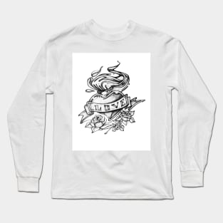 Love pencil drawn heart Long Sleeve T-Shirt